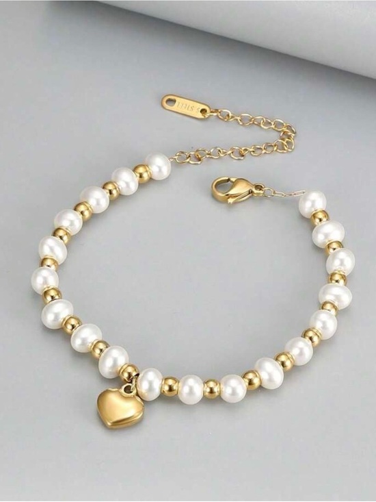 Anthropologie Jewelry - Minimalist Heart Charm Bracelet